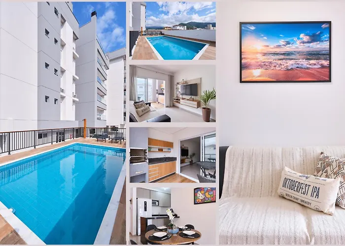2 QUARTOS com Churrasqueira na Varanda, Piscina, Garagem interna, WiFi 500mbps, Ar Condicionado e Telas de Proteção